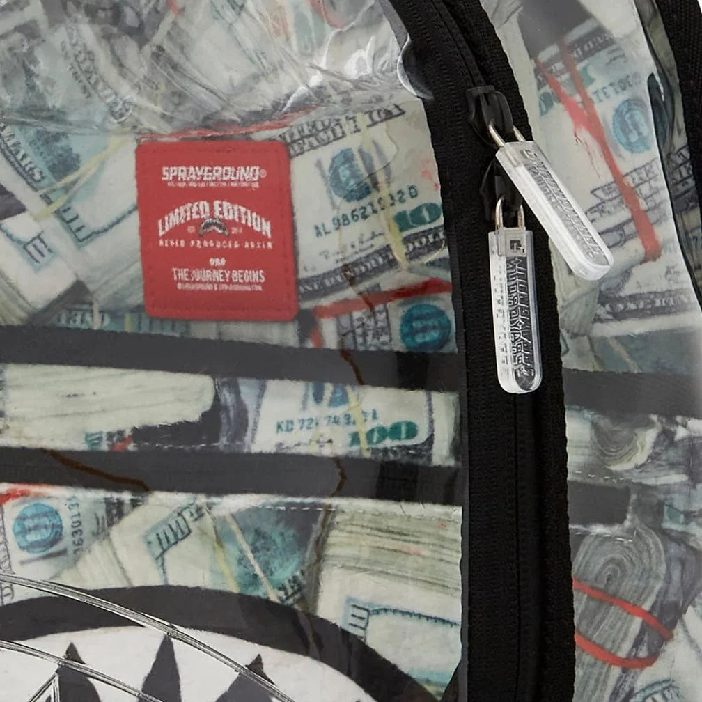 Sprayground Money Chomp Clear Backpack - Image 4