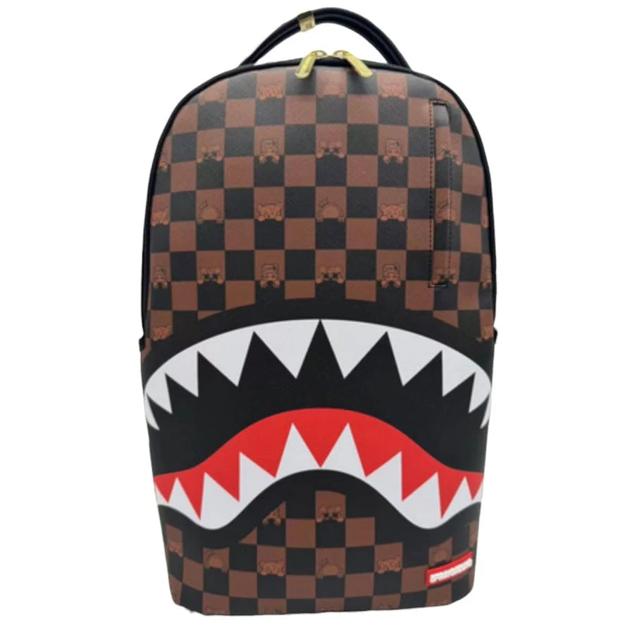 Sprayground Peeking Character Check Backpack 910B7331NSZ - Image 2
