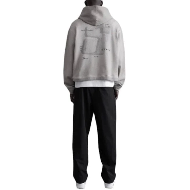 StampD Cement Transit Relaxed Cropped Hoodie (VIntage Washed Fog) - Image 3