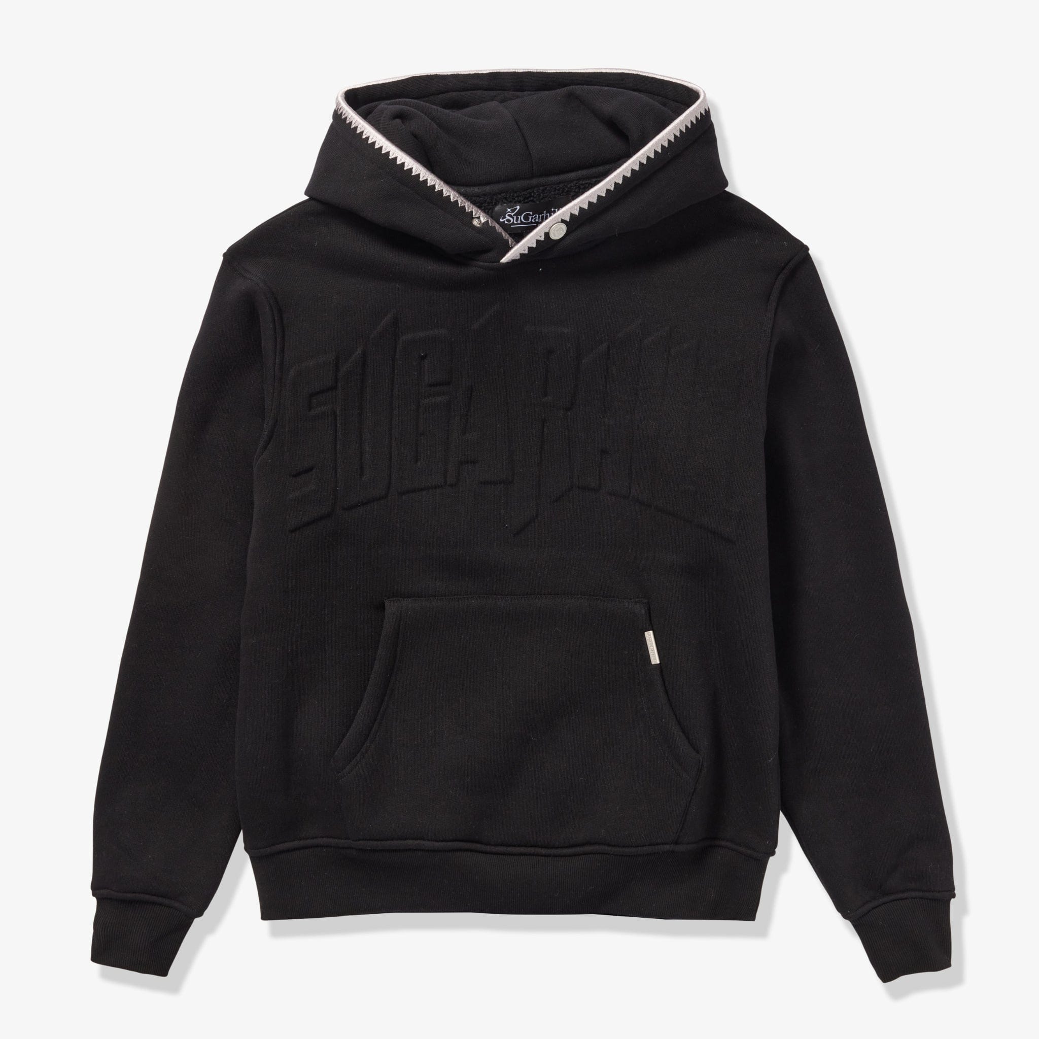 "Staring" Embossed Hoodie (black) - Image 6