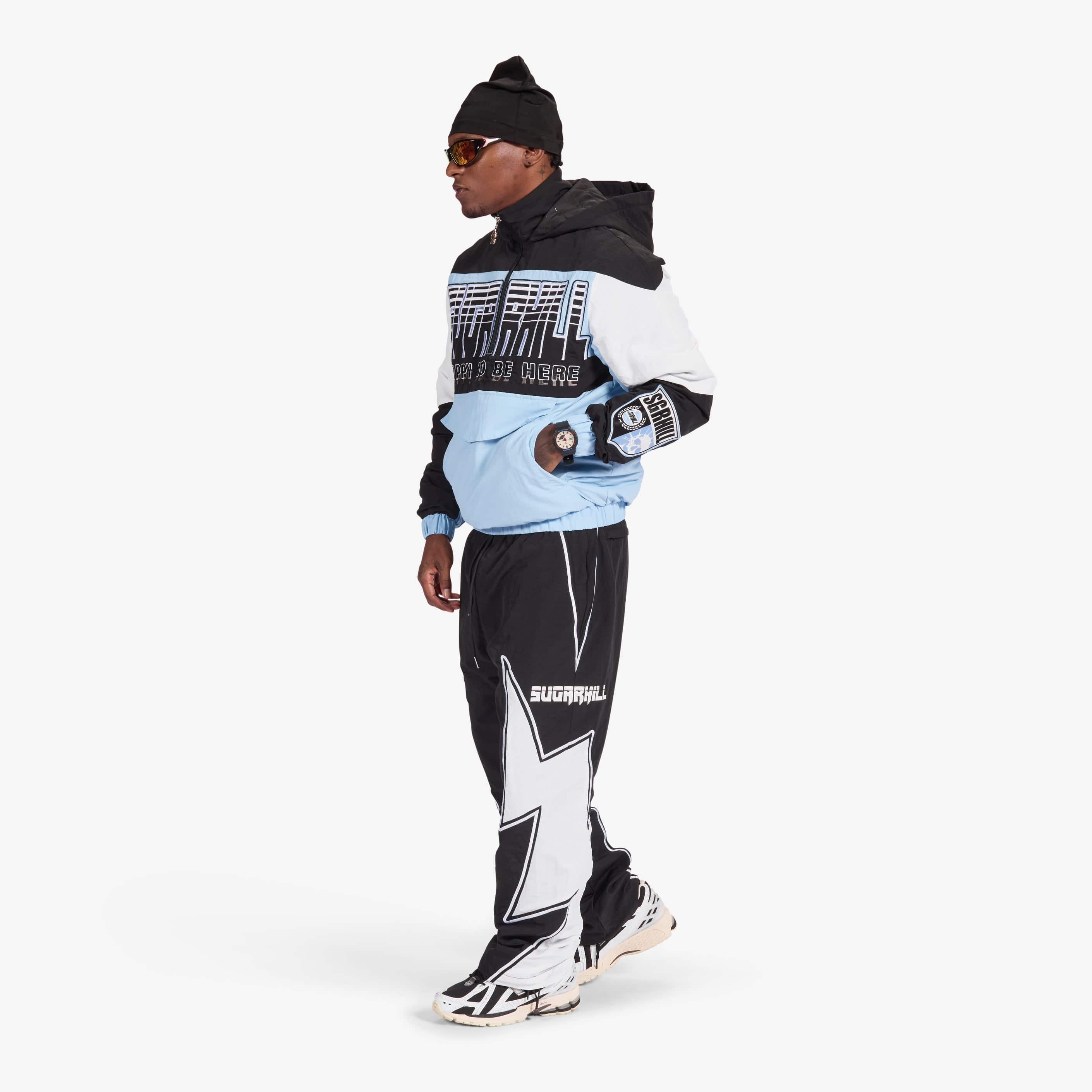 "Storm" Starter Jacket (baby blue/black) - Image 16
