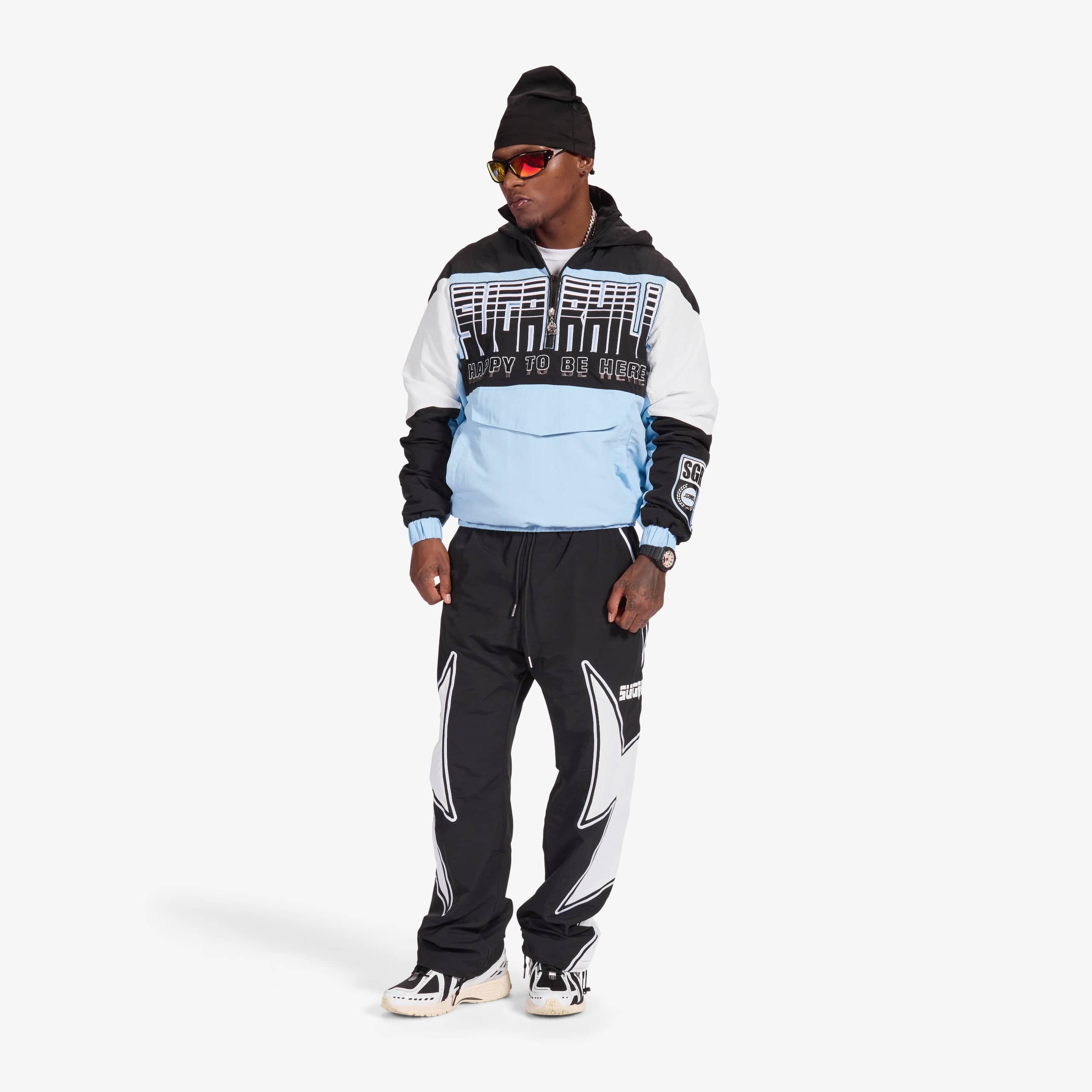 "Storm" Starter Jacket (baby blue/black) - Image 18