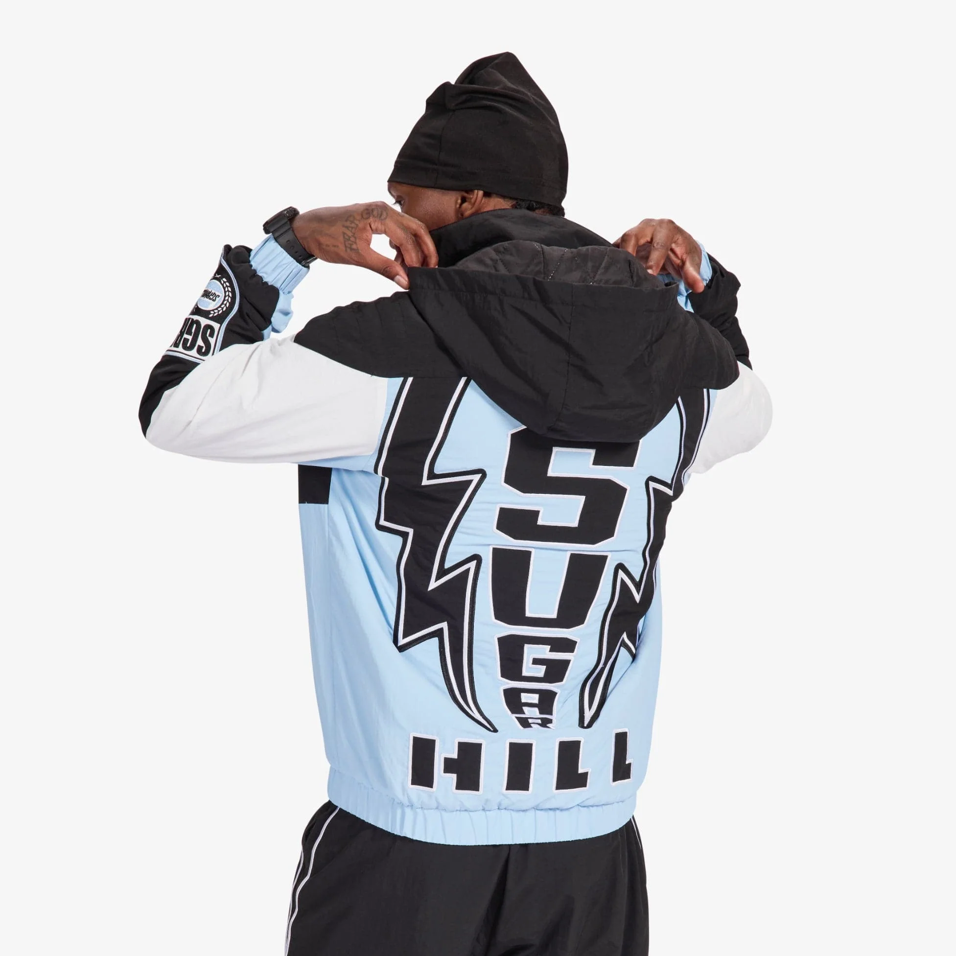 "Storm" Starter Jacket (baby blue/black) - Image 4