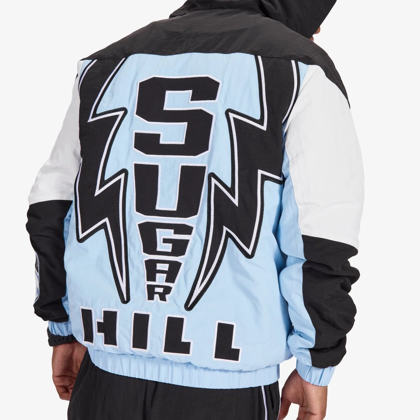 "Storm" Starter Jacket (baby blue/black) - Image 6