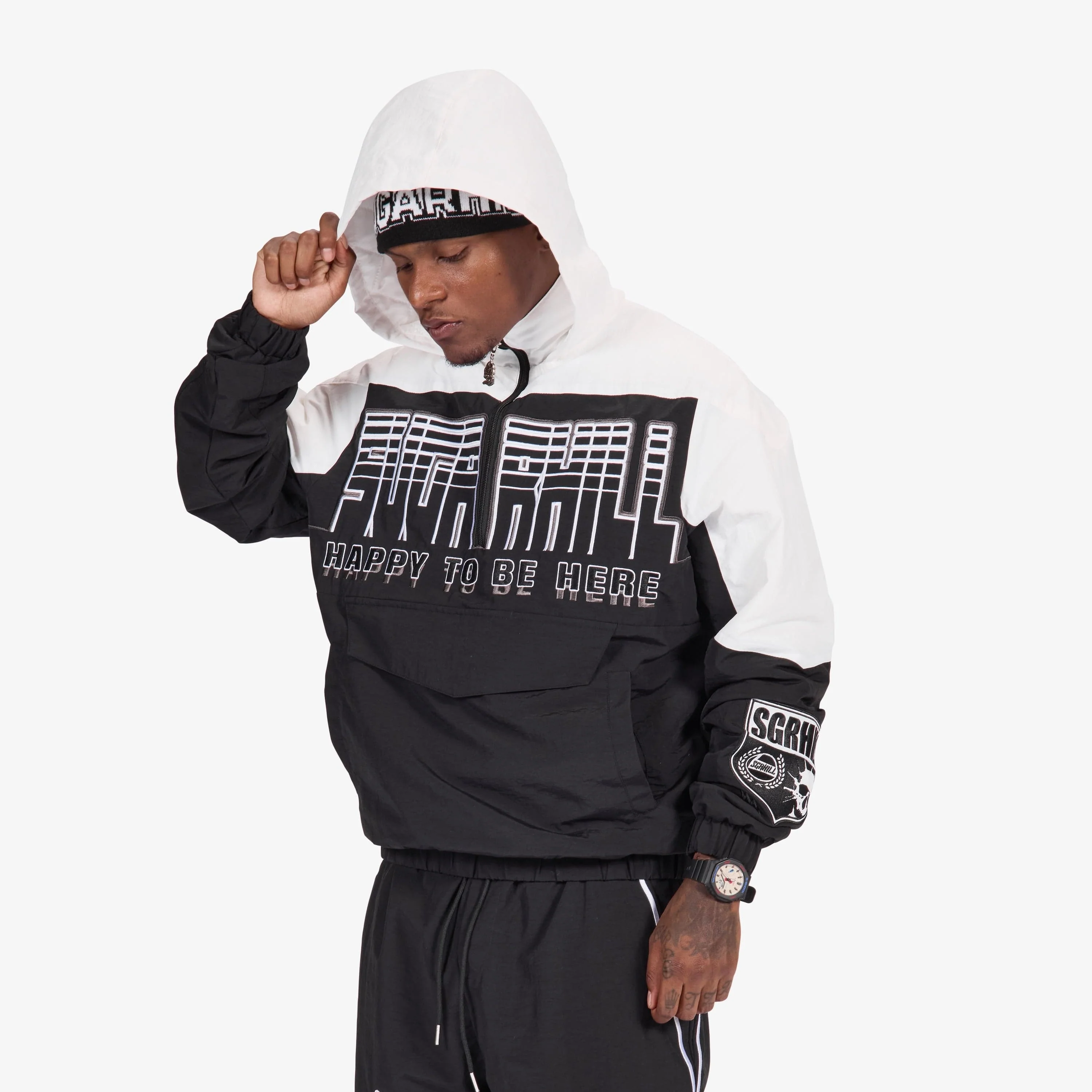 "Storm" Starter Jacket (black/white) - Image 7