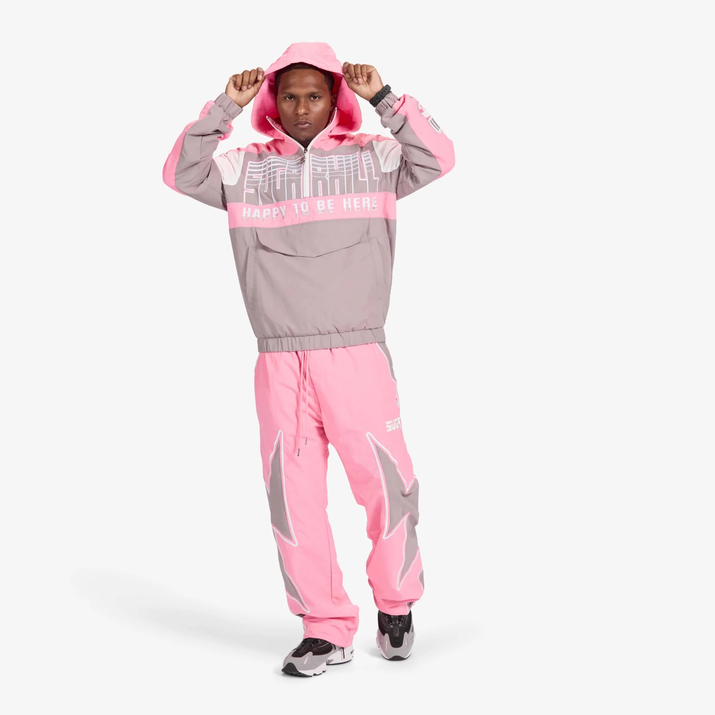 "Storm" Starter Jacket (pink/gray) - Image 10