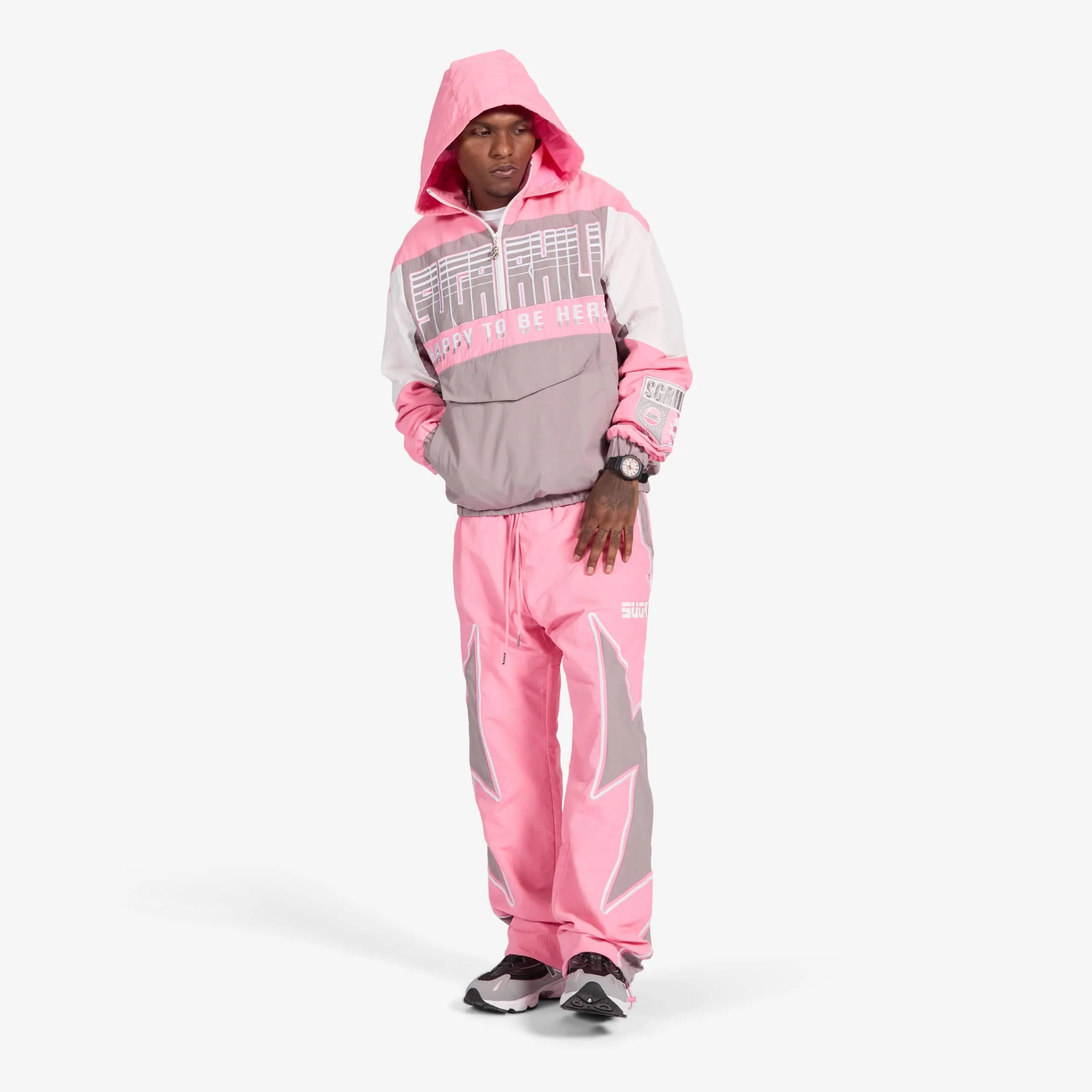 "Storm" Starter Jacket (pink/gray) - Image 11