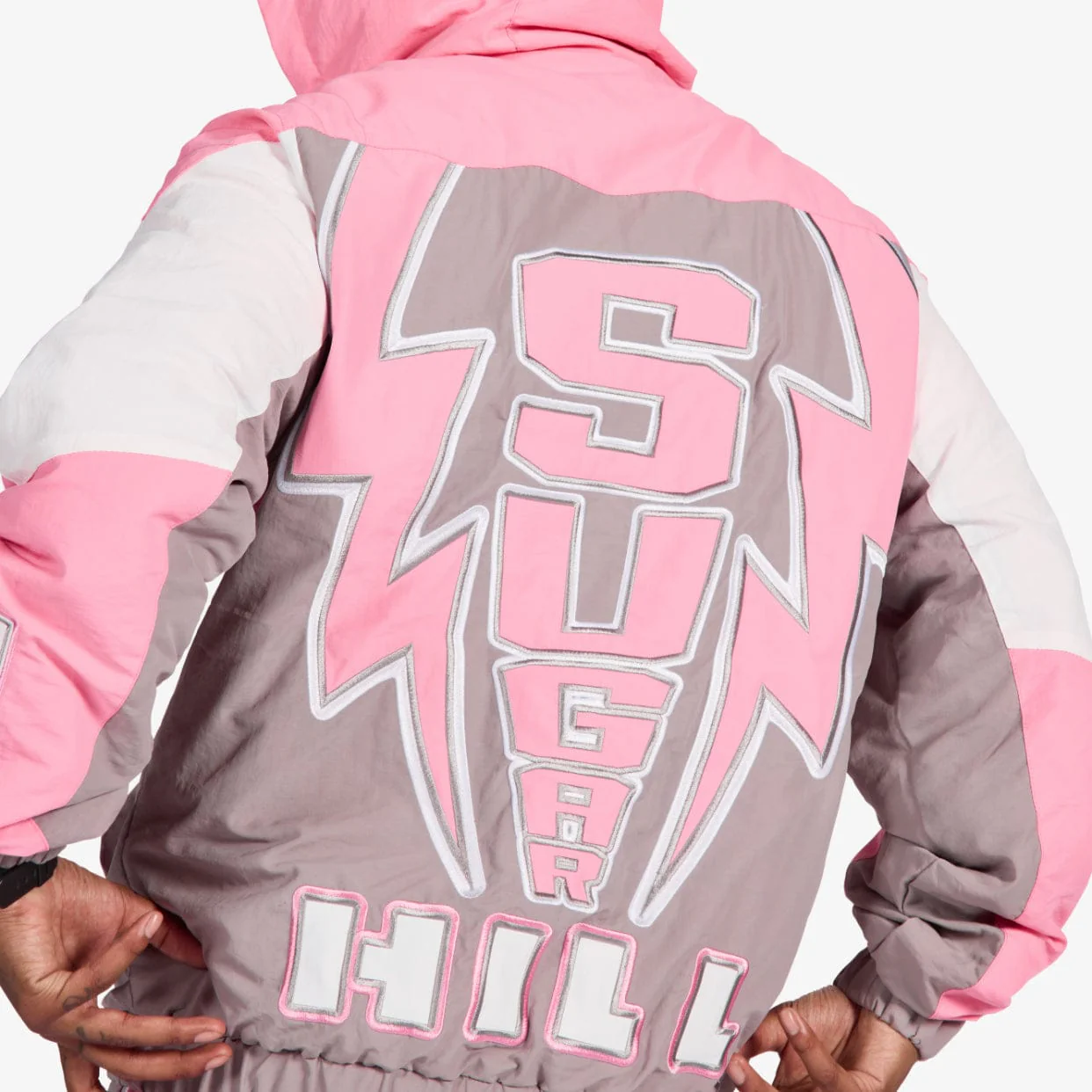 "Storm" Starter Jacket (pink/gray) - Image 3