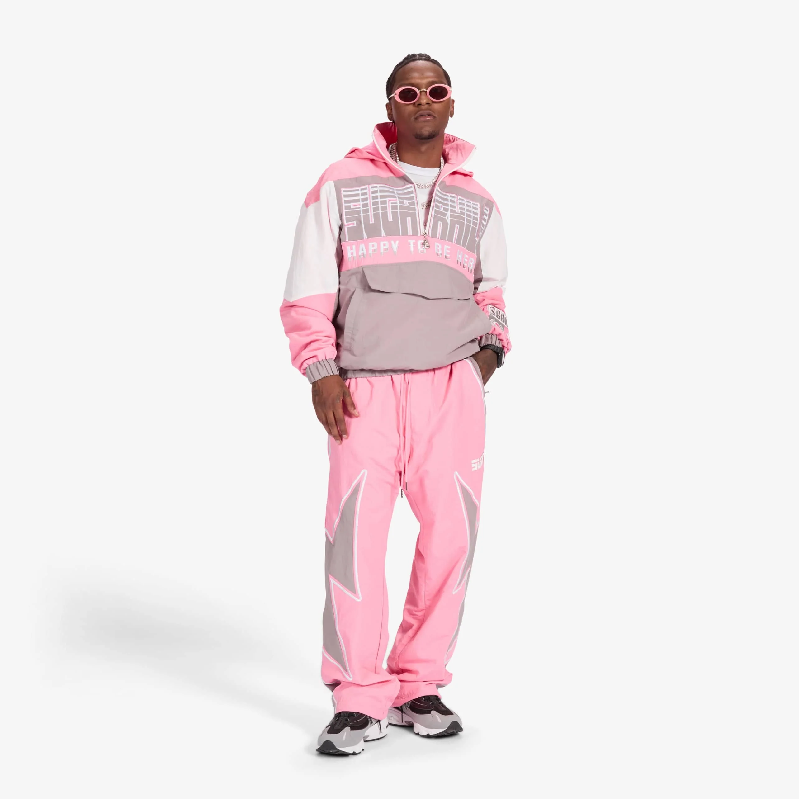 "Storm" Starter Jacket (pink/gray) - Image 5