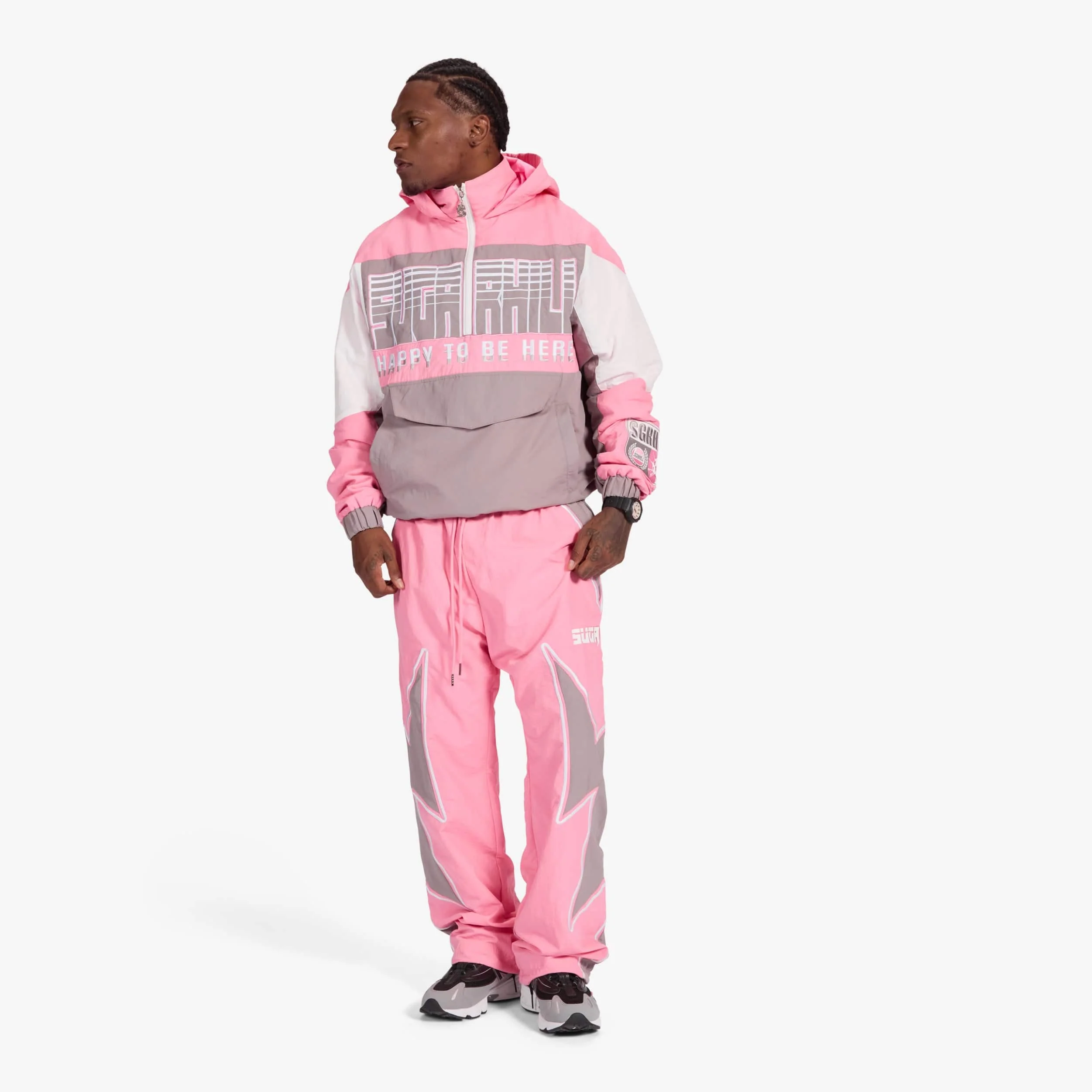 "Storm" Starter Jacket (pink/gray) - Image 8