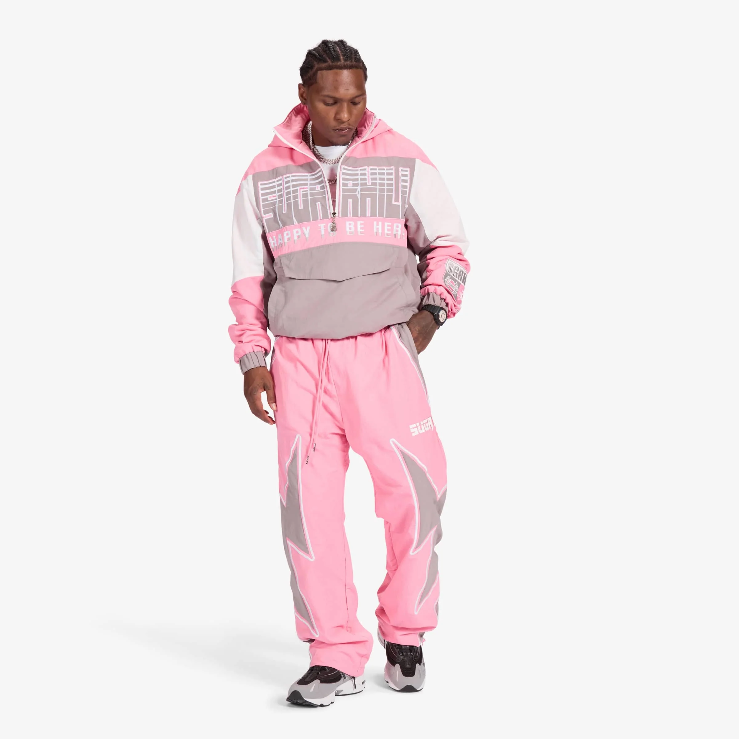 "Storm" Starter Jacket (pink/gray) - Image 9