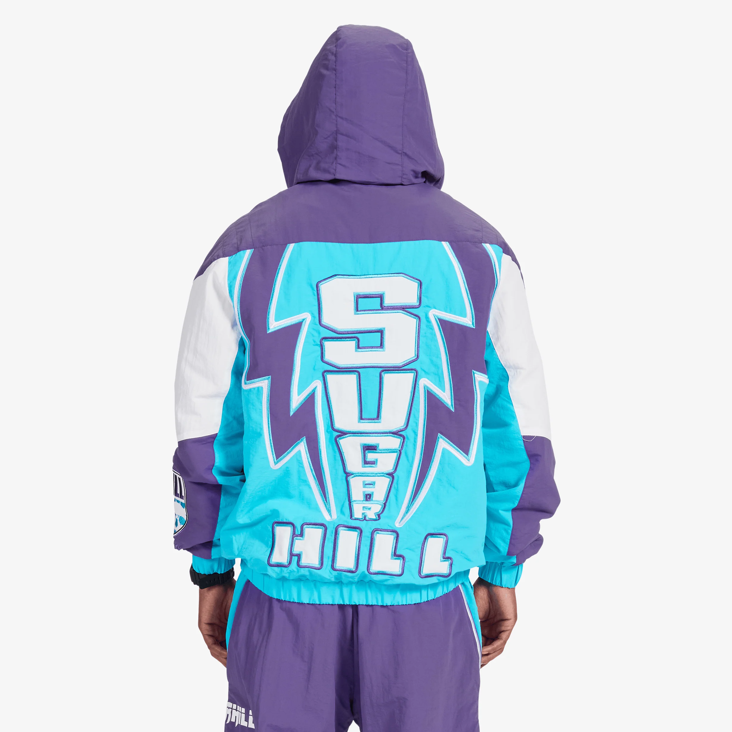 "Storm" Starter Jacket (purple/aqua) - Image 2
