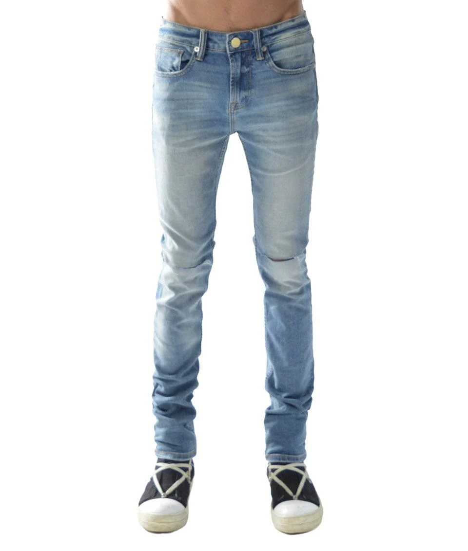 Strat Super Skinny Jeans in Light Sand Blue