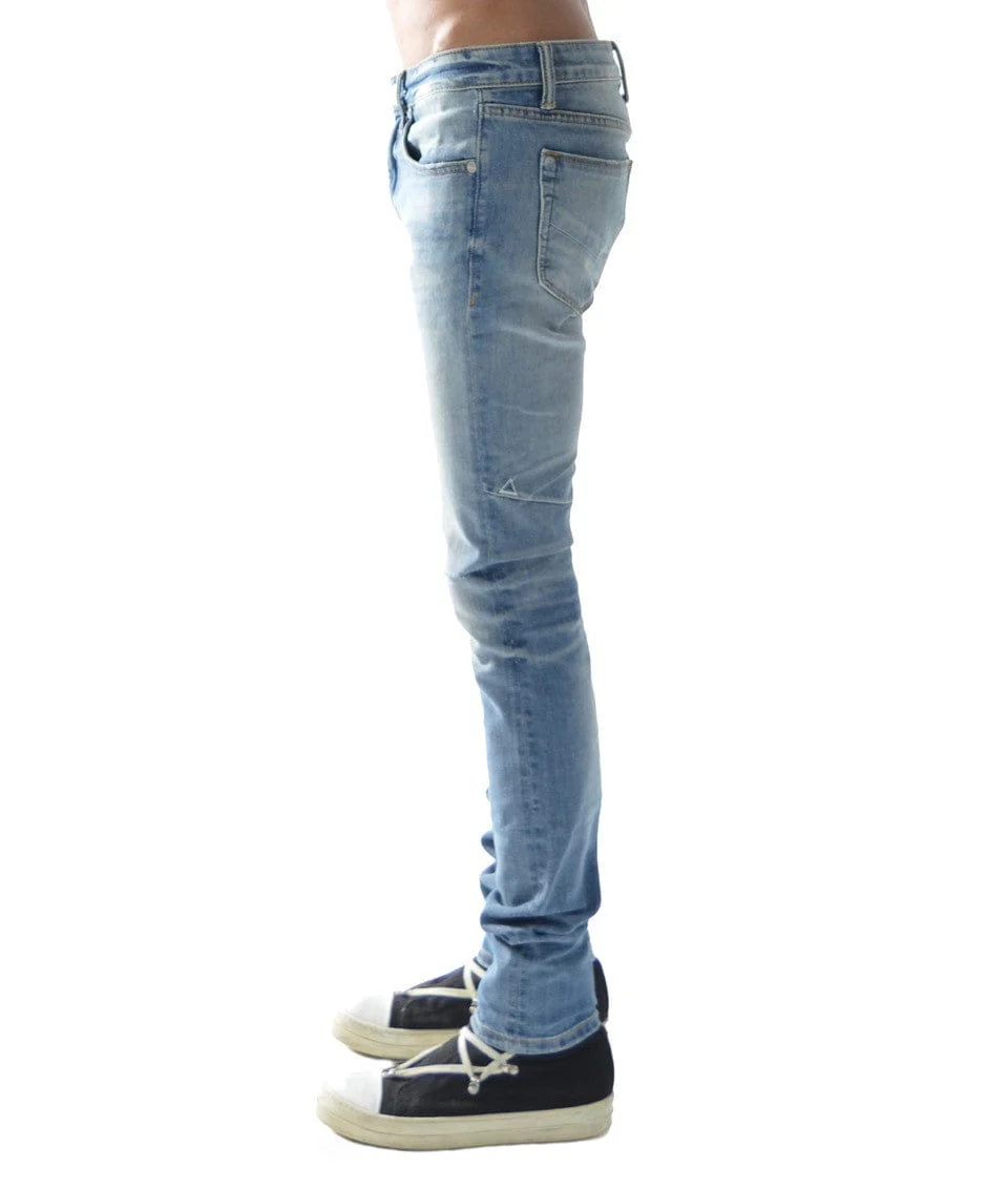 Strat Super Skinny Jeans in Light Sand Blue - Image 2