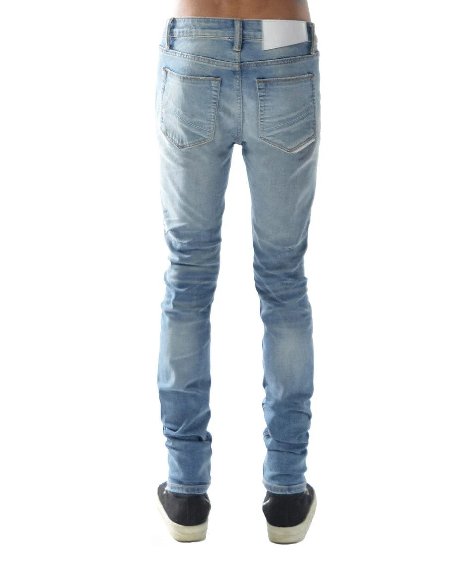 Strat Super Skinny Jeans in Light Sand Blue - Image 3