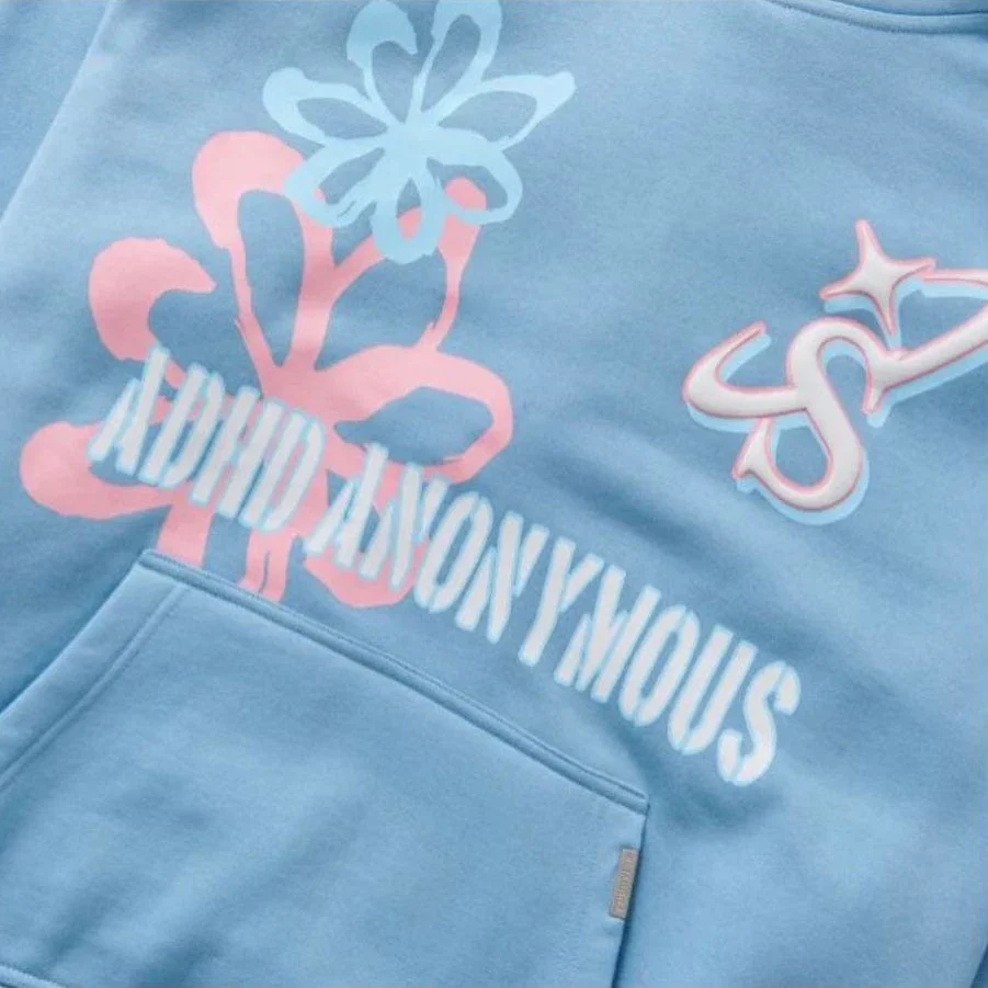 Sugar Hill "ADHD" Hoodie (Baby Blue) SH23-HOL-08 - Image 6