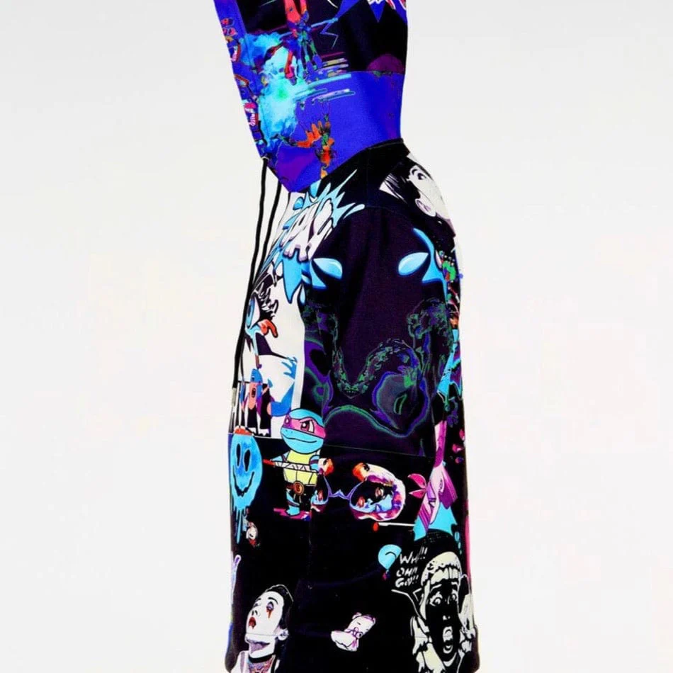 Sugar Hill Split Psycho Hoodie (Royal/Black) SH-FALL20-02 - Image 3