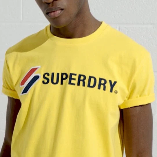 Superdry Sportstyle Applique Tee (Nautical Yellow) M1010971A - Image 2