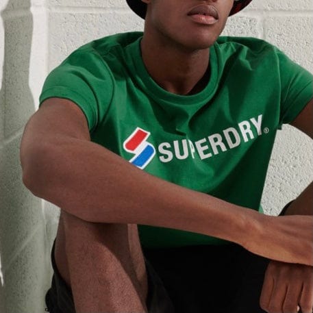 Superdry Sportstyle Applique Tee (Oregon Green) M1010971A - Image 2