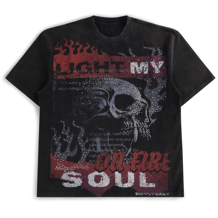 Supply Studios Soul On Fire Tee (Black) SPT26-9