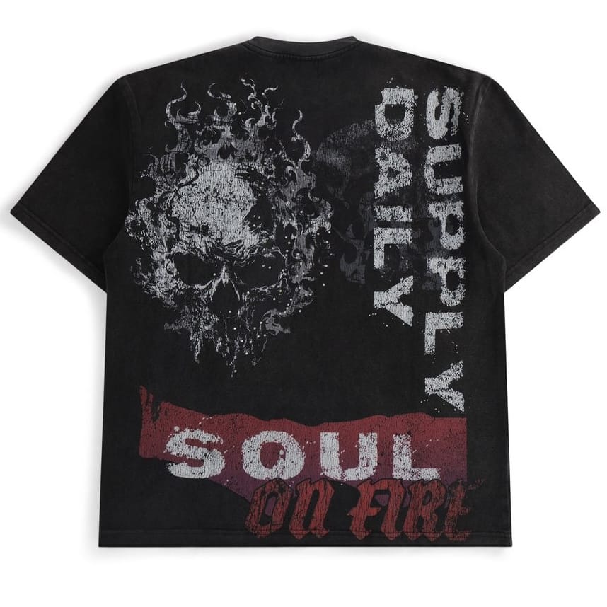 Supply Studios Soul On Fire Tee (Black) SPT26-9 - Image 2