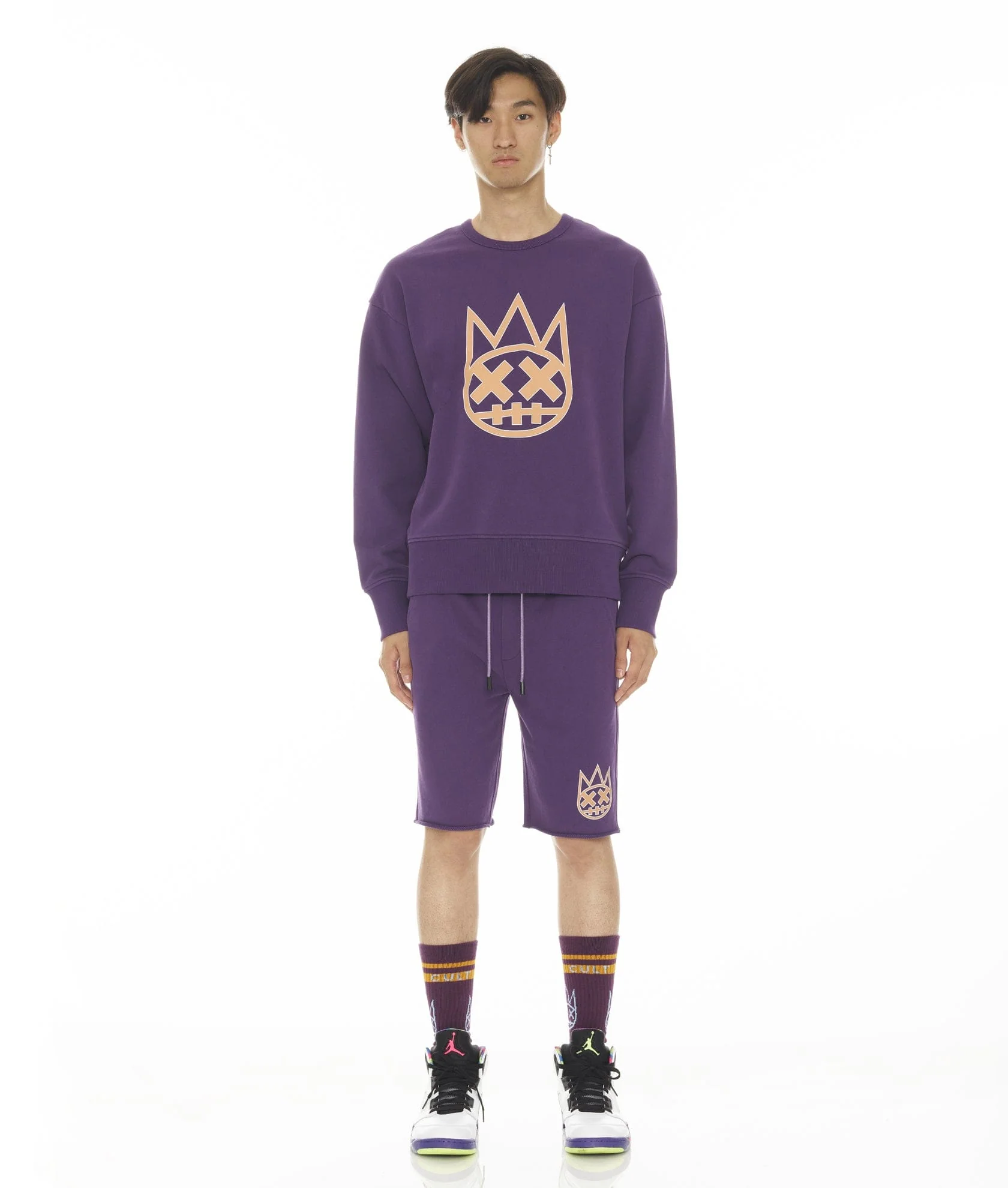 SWEATSHORT IN ACAI - Image 3