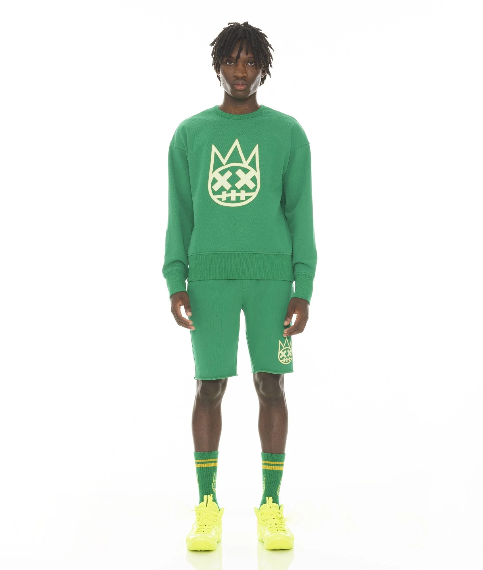 SWEATSHORT IN KELLY GREEN - Image 3