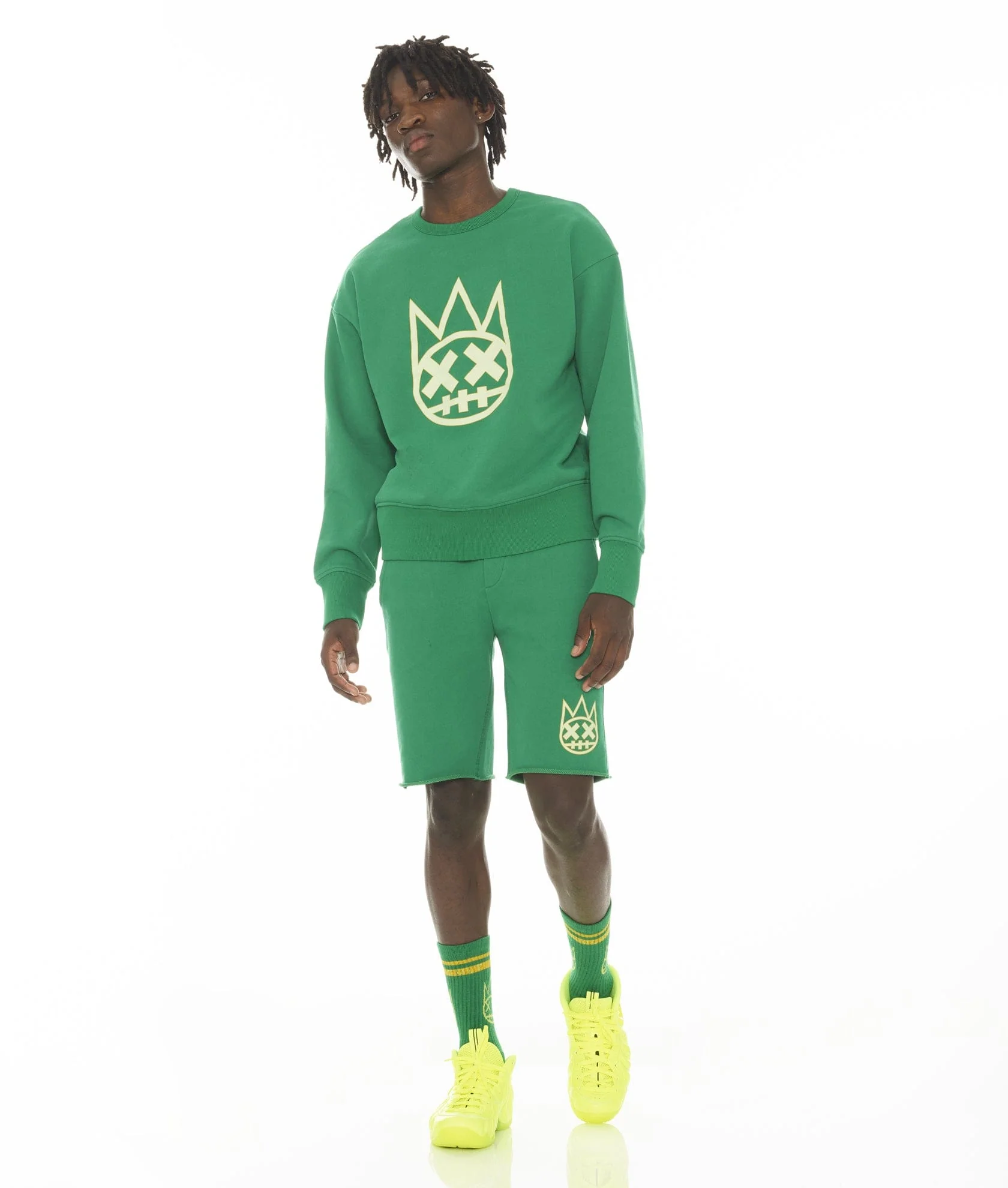 SWEATSHORT IN KELLY GREEN - Image 4