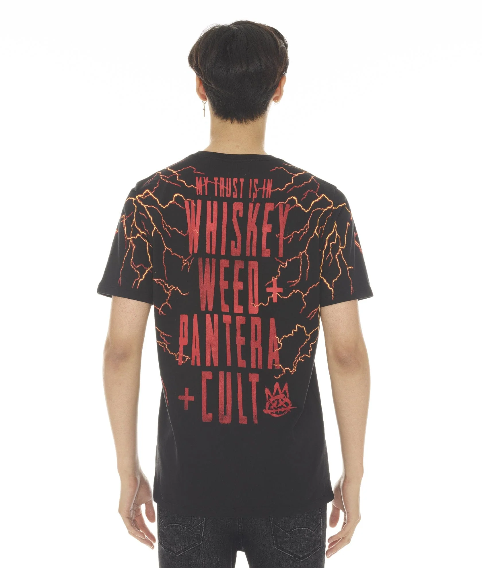 T-SHIRT SHORT SLEEVE CREW NECK TEE "WHISKEY" PANTERA - Image 2