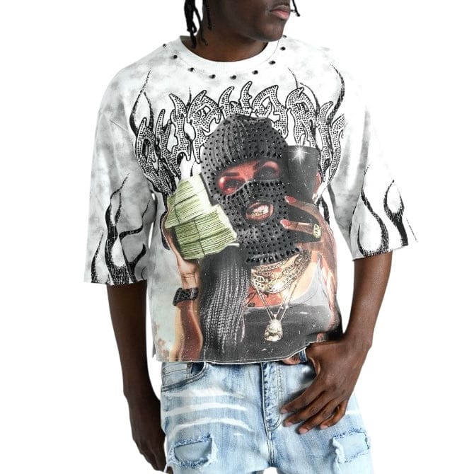 Taker Euphoria Cropped Tee (White) - Image 2