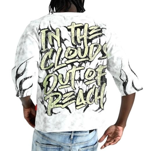 Taker Euphoria Cropped Tee (White) - Image 3