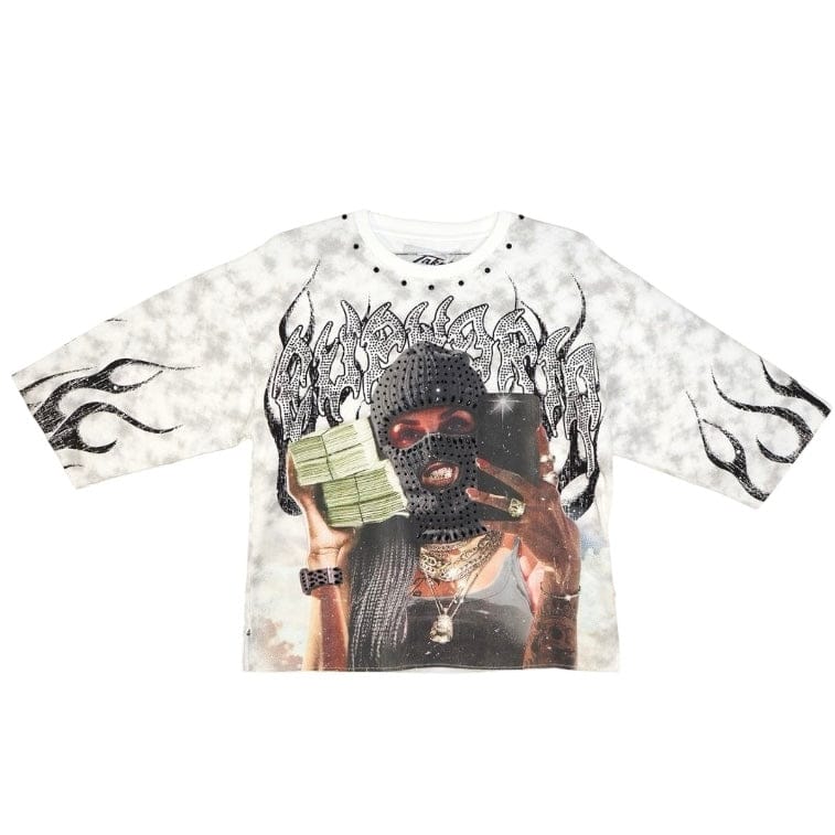Taker Euphoria Cropped Tee (White) - Image 4