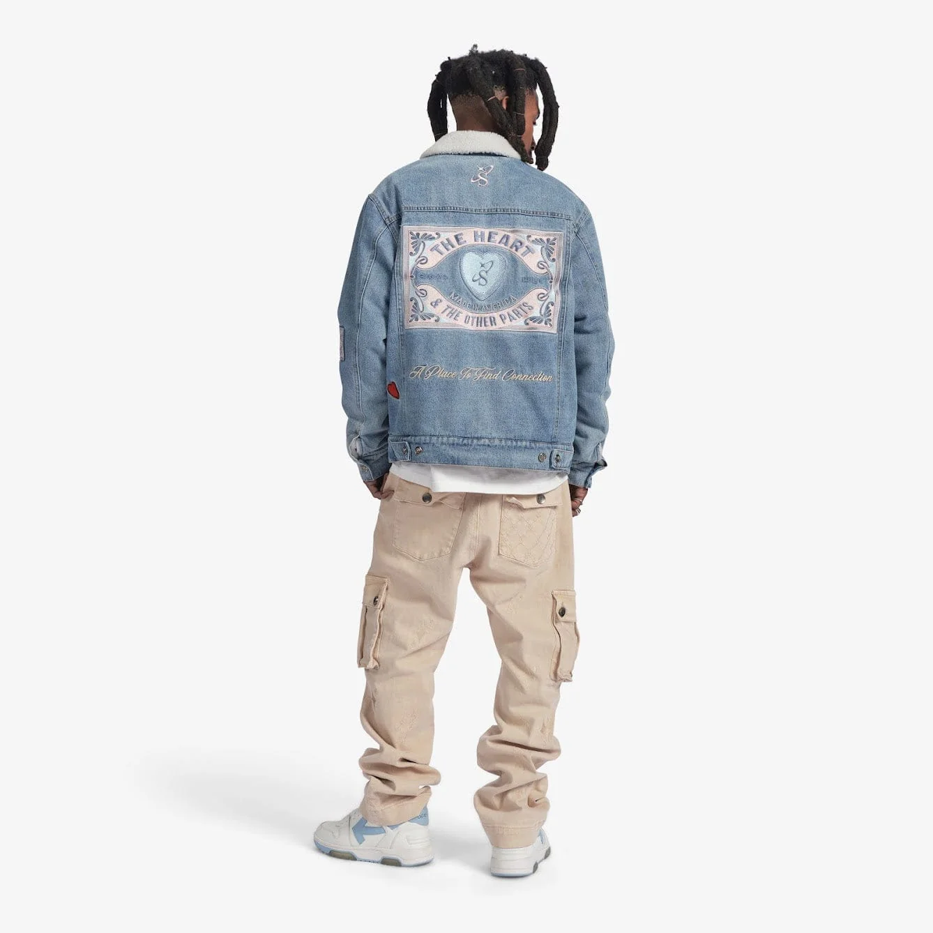 "The Heart" Denim Jacket (washed blue) - Image 6