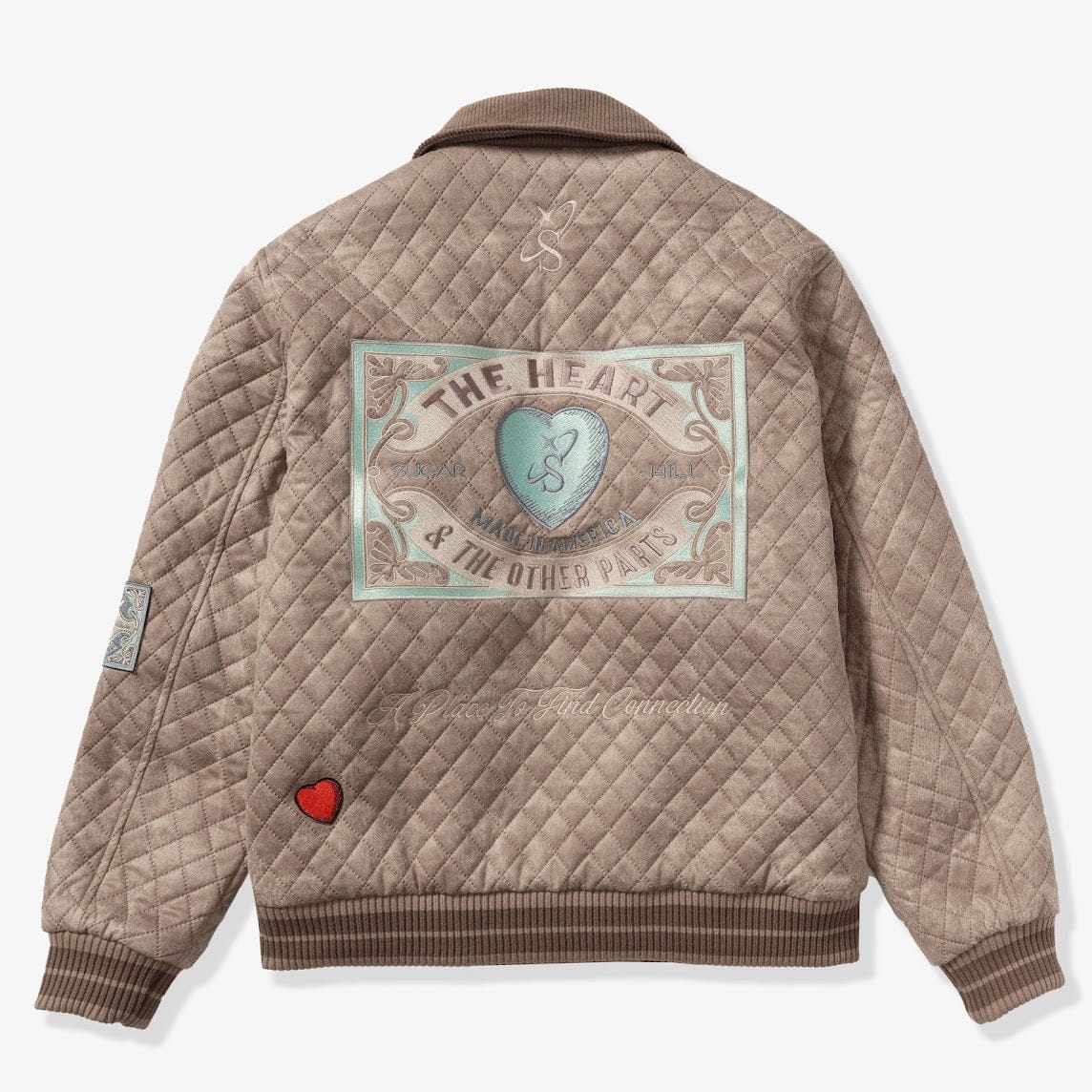"The Heart" Quilted Jacket (beige) - Image 2