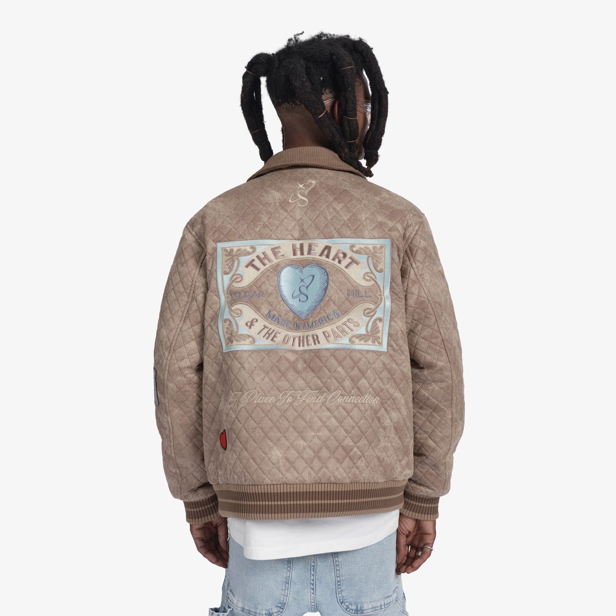 "The Heart" Quilted Jacket (beige) - Image 4