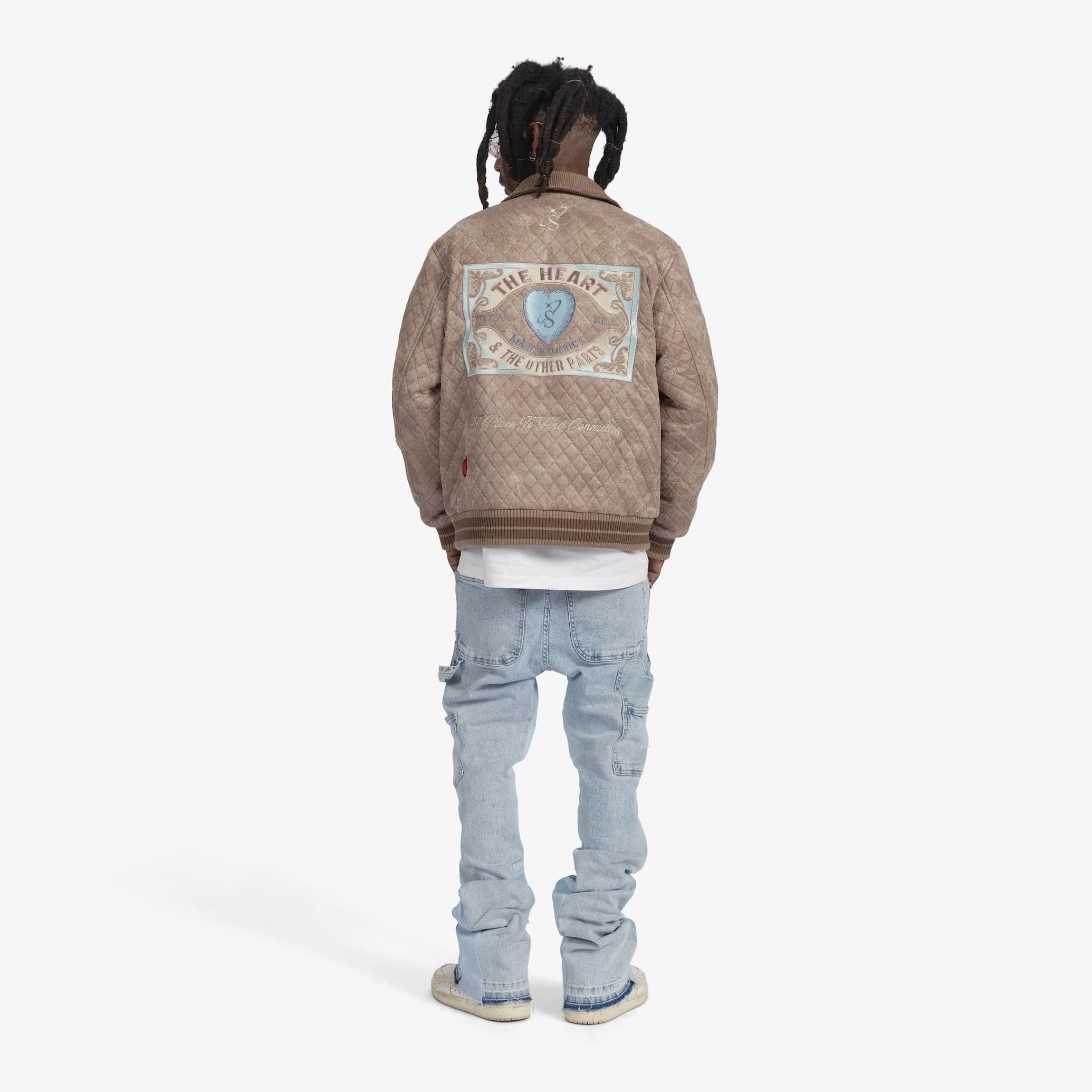 "The Heart" Quilted Jacket (beige) - Image 6