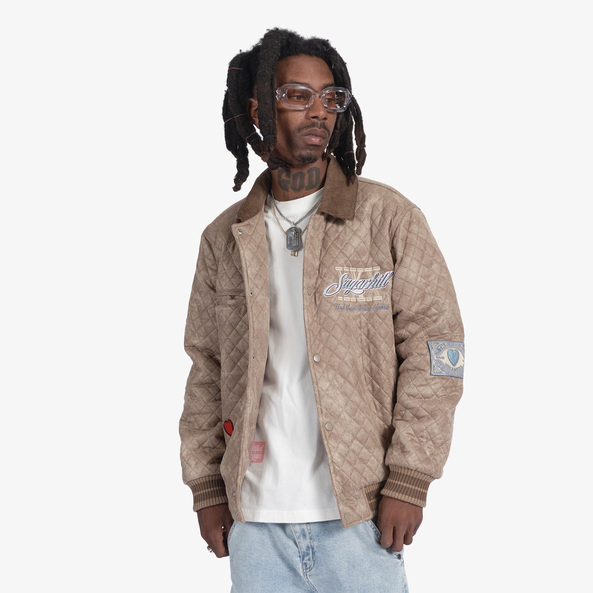 "The Heart" Quilted Jacket (beige) - Image 7
