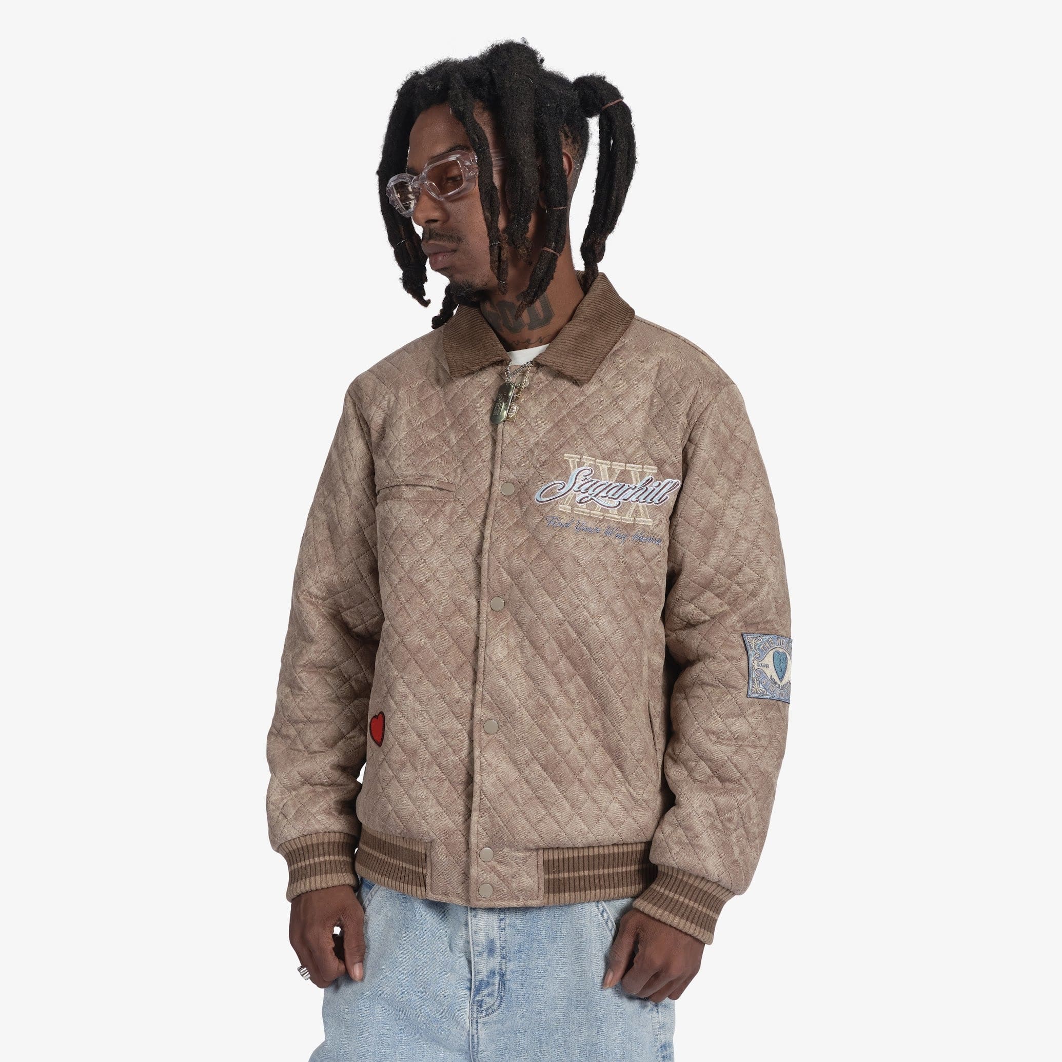 "The Heart" Quilted Jacket (beige) - Image 9