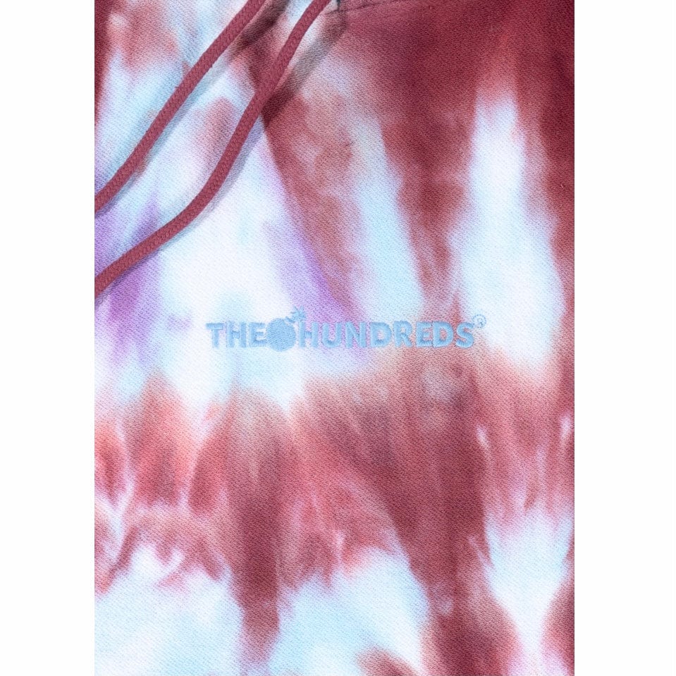 The Hundreds Canals Hooded Ls T Shirt (Burgundy) T22P109005 - Image 2