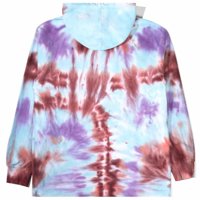 The Hundreds Canals Hooded Ls T Shirt (Burgundy) T22P109005 - Image 3