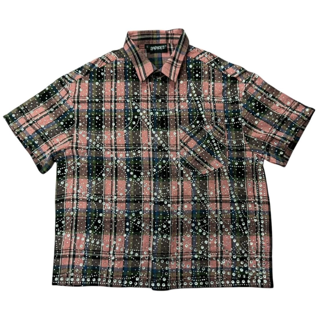 The Syndicate Milano Short Sleeve Flannel (Red) - Image 3