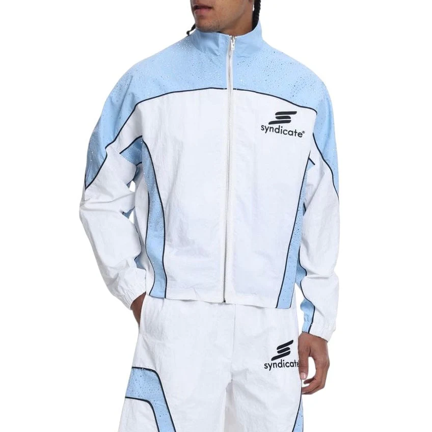 The Syndicate Nylon Track Jacket & Short Set (Baby Blue) - Image 2