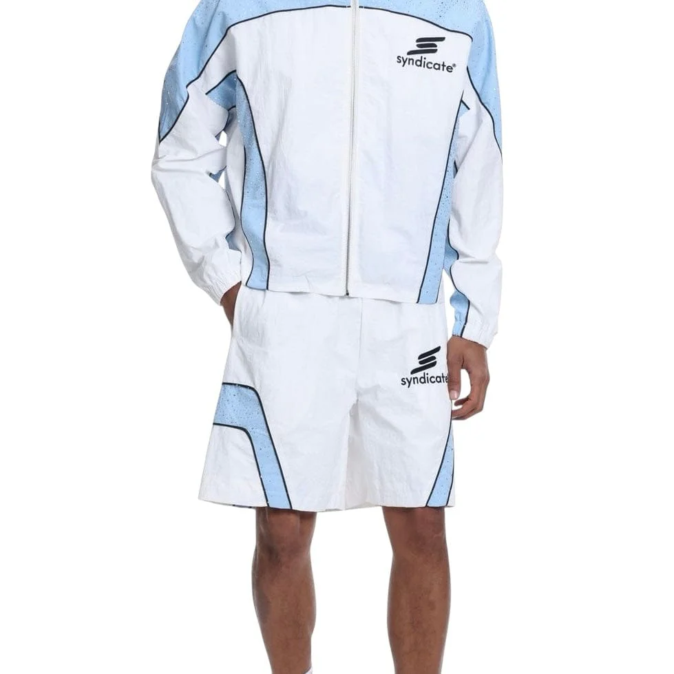 The Syndicate Nylon Track Jacket & Short Set (Baby Blue) - Image 5