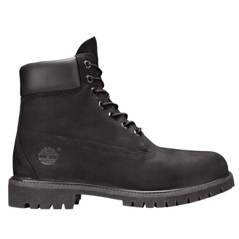 Timberland 6 In Waterproof Boots (Black Nubuck) - Image 2