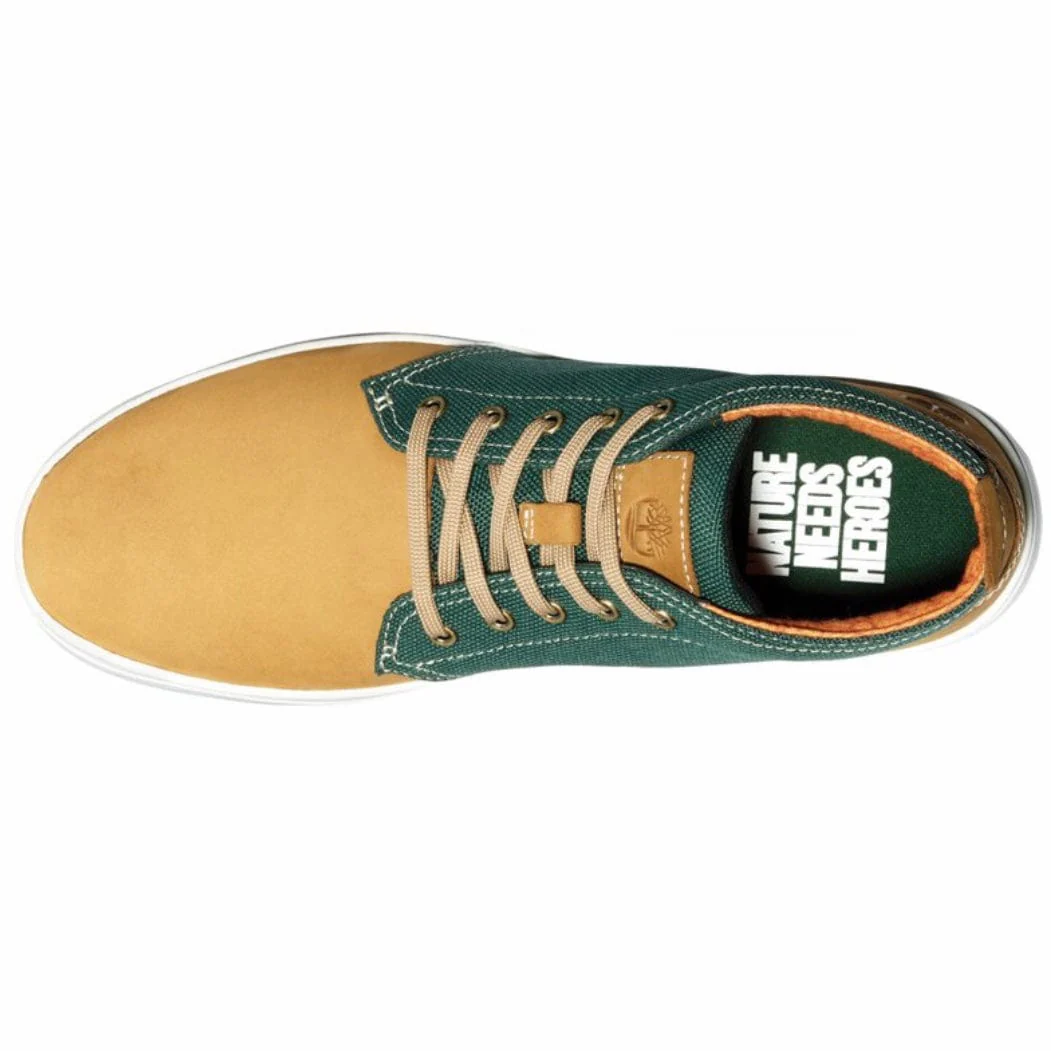 Timberland Davis Square Chukka Shoes (Wheat Nubuck/Green) 0A2J72231 - Image 3