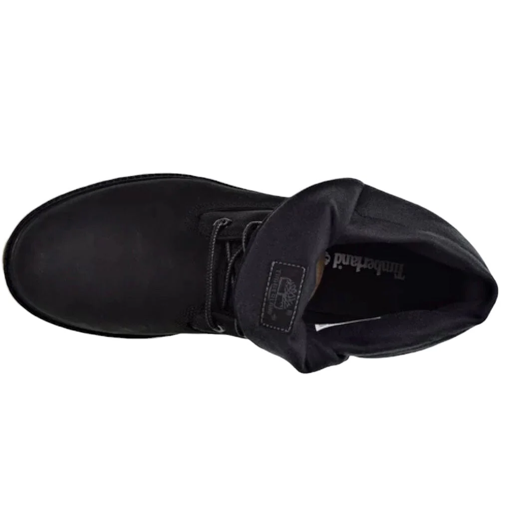 Timberland Heritage Roll Top Boots (Black Nubuck) TB-0A1S5P-001 - Image 3