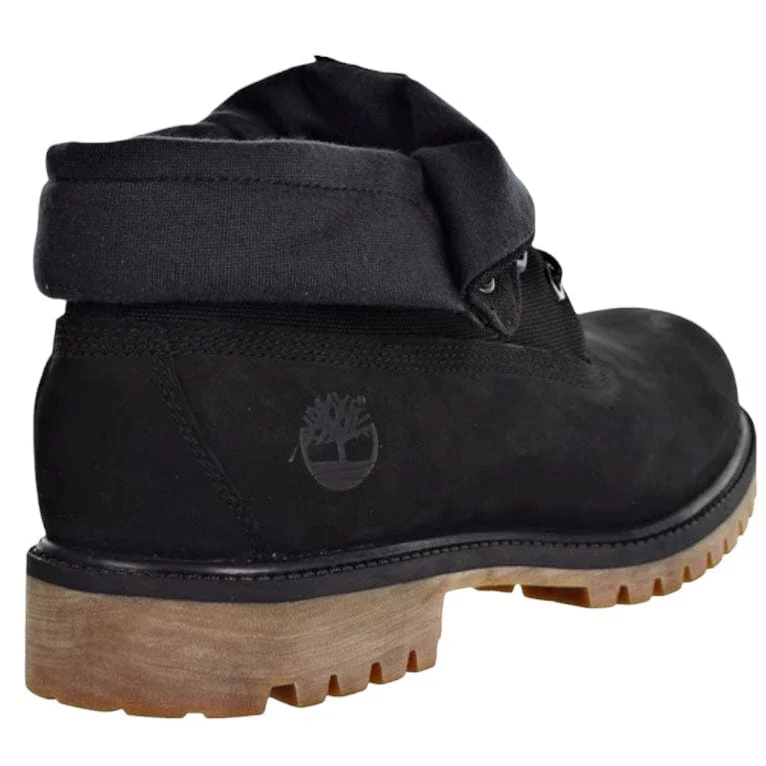 Timberland Heritage Roll Top Boots (Black Nubuck) TB-0A1S5P-001 - Image 6