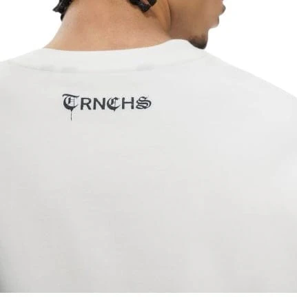 Trnchs Burning Heart Long Sleeve Tee (White) - Image 6