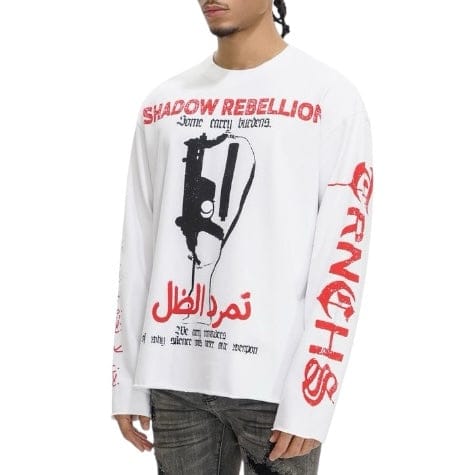 Trnchs Shadow Rebellion Long Sleeve Tee (White) - Image 3