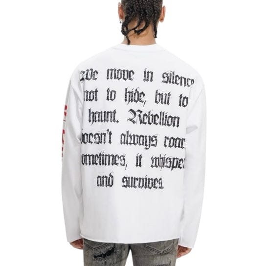 Trnchs Shadow Rebellion Long Sleeve Tee (White) - Image 4